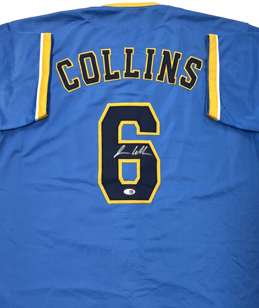 ISAAC COLLINS Brewers Outfielder Signed Custom Replica MKE CITY Jersey AUTO JSA
