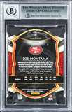 49ers Joe Montana Signed 2020 Select Prizm Orange #19 Card Auto 10! BAS Slabbed
