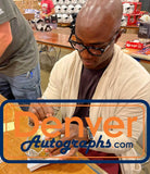 Demarcus Ware Signed Denver Broncos SB 50 Gold Mini Helmet Beckett 40636