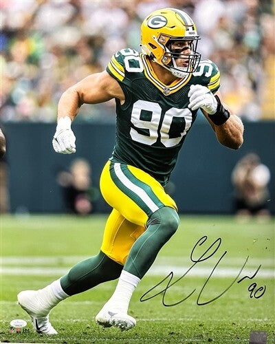 Packers 1st Round Pick LUKAS VAN NESS Signed 16x20 Photo #1 AUTO - JSA