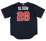 Matt Olson Signed Atlanta Braves Nike Navy MLB Jersey
