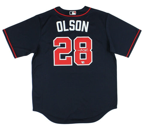 Matt Olson Signed Atlanta Braves Nike Navy MLB Jersey
