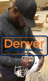 Marshall Faulk Autographed Los Angeles Rams F/S AMP Speed Helmet BAS 31302