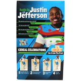 Justin Jefferson Autographed Minnesota Vikings Cereal Box Beckett Witness 52888