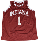 BOB KNIGHT SIGNED INDIANA HOOSIERS #1 BASKETBALL JERSEY JSA W/ 3X CHAMPS