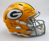 Packers Replica Helmet signed by Marv Fleming, Don Horn, Donny Anderson, Dave Ro