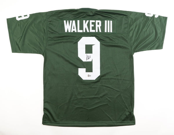 Kenneth Walker III Signed Michigan State Spartans Jersey (Beckett) Seahawks / RB