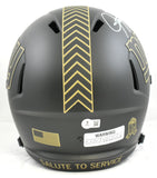 Lawrence Taylor Signed New York Giants F/S Salute 2025 Speed Helmet - Beckett W