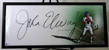 John Elway "The Show" (HUGE) Autographed 20X46 Framed Photo Denver Broncos UDA