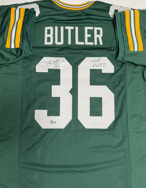 Packers LEROY BUTLER Signed Green Custom Replica Jersey AUTO w/ "HOF 2022" - BAS