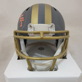 NICK CHUBB SIGNED CLEVELAND BROWNS SLATE SPEED MINI HELMET BECKETT QR