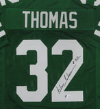 Jets Running Back BLAIR THOMAS Signed Custom Replica New York Jersey AUTO - BAS