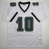 Autographed/Signed DeSean Jackson Philadelphia White Football Jersey Beckett BAS