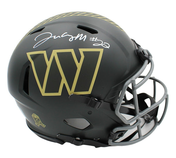 Jacory Croskey-Merritt Signed Washington Commanders Speed Authentic STS 4 Helmet