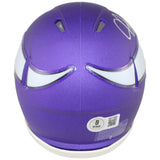 Justin Jefferson Autographed Minnesota Vikings Mini Helmet Beckett Witness 52878