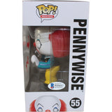 Tim Curry Autographed/Signed IT Funko Pop! #55 Pennywise Beckett 54828