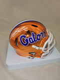 RICKY PEARSALL SIGNED FLORIDA GATORS CHROME SPEED MINI HELMET BECKETT QR