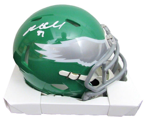 Brent Celek Signed Speed Mini Football Helmet Philadelphia Eagles Beckett 187619