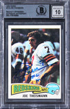 Joe Theismann "83 NFL MVP" Signed 1975 Topps #416 Card Auto 10! BAS Slabbed