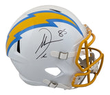 Chargers Antonio Gates Signed Full Size Speed Rep Helmet W/ Case BAS Witnessed