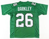 Saquon Barkley Signed Philadelphia Eagles Jersey (Beckett) 2018 #2 Overall Pck