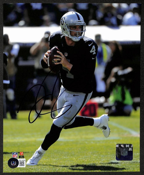 Derek Carr Signed/Autographed 8x10 Photo Raiders BAS 213781