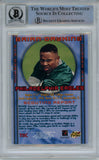 Brian Dawkins Signed 1996 Stadium Club #343 Rookie Card Beckett Slab 42900