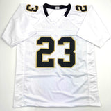 Autographed/Signed Pierre Thomas New Orleans White Football Jersey JSA COA