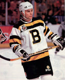 Adam Oates Signed Boston Bruins Logo Hockey Stick Ins "HOF 12" (Schwartz COA)