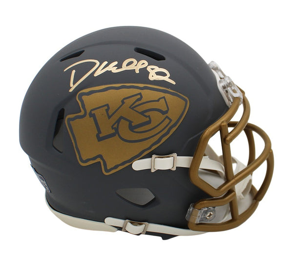 Dante Hall Signed Kansas City Chiefs Speed Slate NFL Mini Helmet