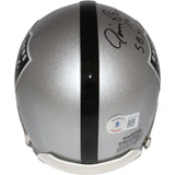 Jim Plunkett Autographed Las Vegas Raiders VSR4 Mini Helmet w/insc BAS 40059