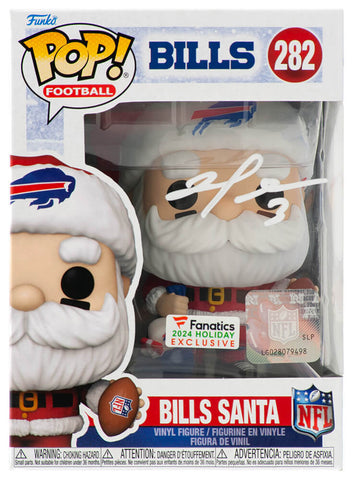 Damar Hamlin Signed Buffalo Bills SANTA Funko Pop Doll #282 - (SCHWARTZ COA)