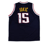 Nikola Jokic Signed Denver Custom Blue Jersey