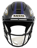 Ravens Ed Reed & Ray Lewis Signed Speed Flex Full Size Helmet BAS Witnessed