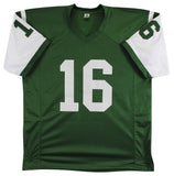 Vinny Testaverde Authentic Signed Green Pro Style Jersey Autographed JSA Witness