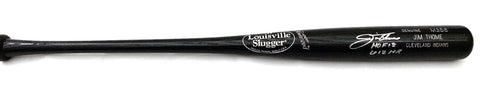 Jim Thome Signed Game Model Bat W/HOF 18 & 612 HR Indians White Sox Beckett
