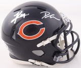 D'Andre Swift & Kyle Monangai Signed Chicago Bears Mini Helmet (JSA) R.B. Duo