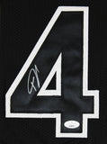 Giannis Antetokounmpo Signed Black Pro Style Framed Jersey w/ Black Numbers JSA