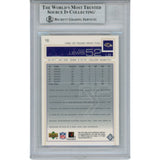 Ray Lewis Autographed/Signed 2002 UD #16 Trading Card Slab Beckett 53500