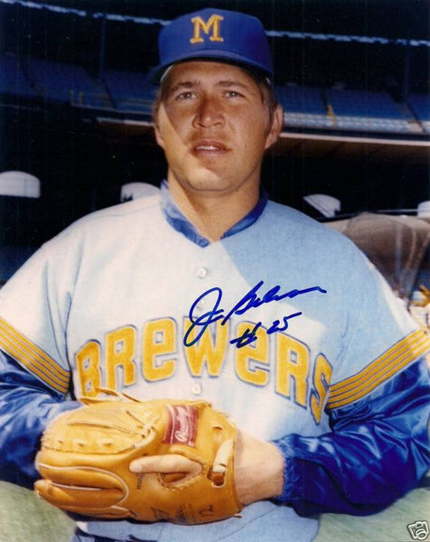 1970 Brewers JOHN GELNAR Signed 8x10 AUTO Photo RARE