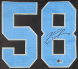 Penei Sewell Signed Detroit Lions Alternate Jersey Beckett 2021 #7 Draft Pick OT