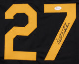 Kent Tekulve Signed Black Pirates Jersey (JSA COA) World Series Champion (1979)