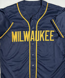 Brewers Catcher WILLIAM CONTRERAS Signed Custom Replica Blue Jersey AUTO - JSA