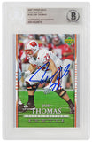 Joe Thomas autographed 2007 Upper Deck 1st Edition Rookie Card 105 (Beckett)