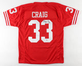 Roger Craig Signed 49ers Jersey (Beckett QR) 3xSuper Bowl Champ 4xPro Bowl RB