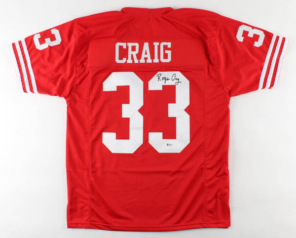 Roger Craig Signed 49ers Jersey (Beckett QR) 3xSuper Bowl Champ 4xPro Bowl RB