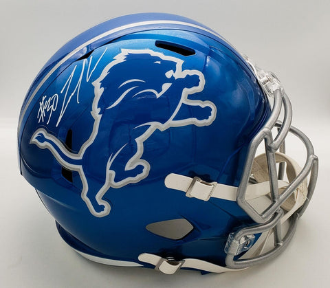 Jamaal Williams Signed Detroit Lions Full Size Helmet (Beckett) Running Back