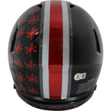 Jack Sawyer Signed Ohio State Buckeyes Black Authentic Helmet Insc Beckett 49634