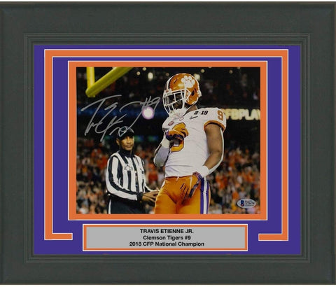 FRAMED Autographed/Signed TRAVIS ETIENNE JR Clemson 8x10 Photo BAS COA #4