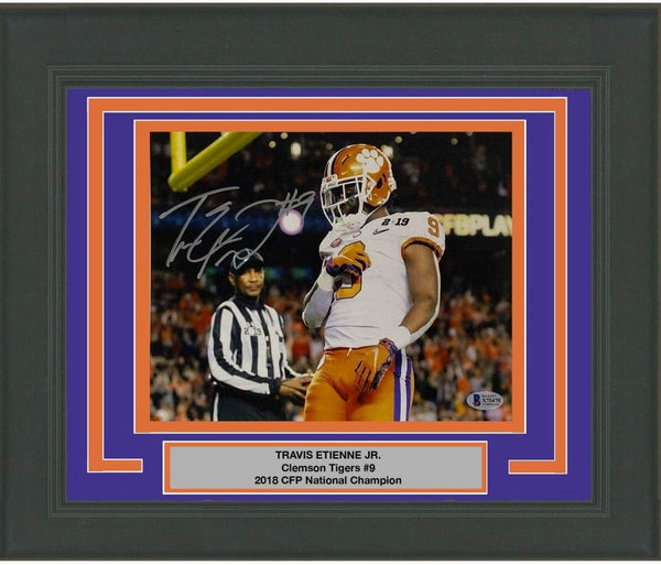 FRAMED Autographed/Signed TRAVIS ETIENNE JR Clemson 8x10 Photo BAS COA #4